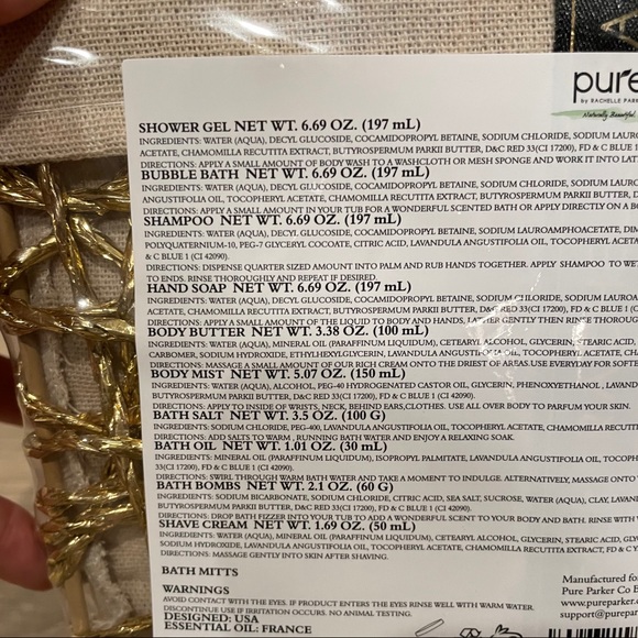 NWT Pure by Rachelle Parker Lavender Chamomile Set - Picture 4 of 5